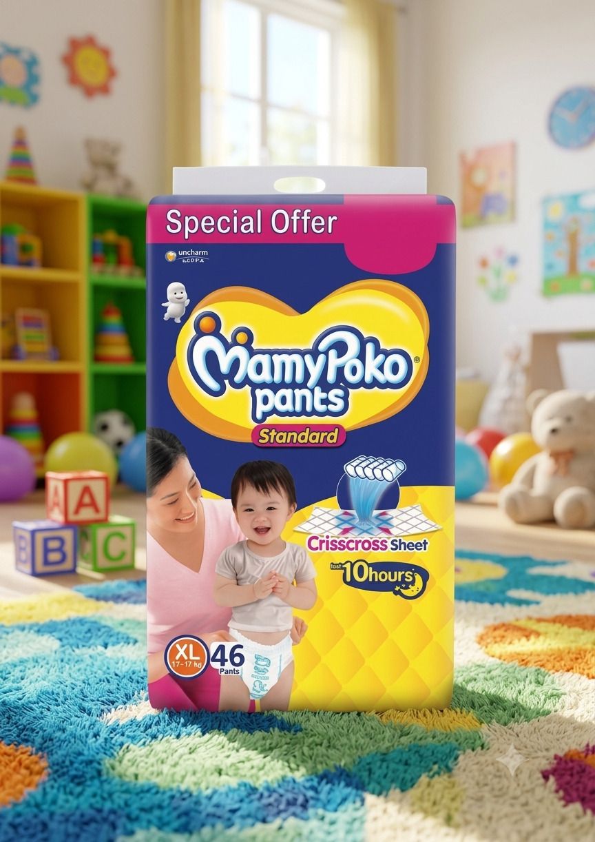 mamypoko kids soft Standard diaper extra large pant size diaper mamypokos Pant Diapers - XL-picture-27