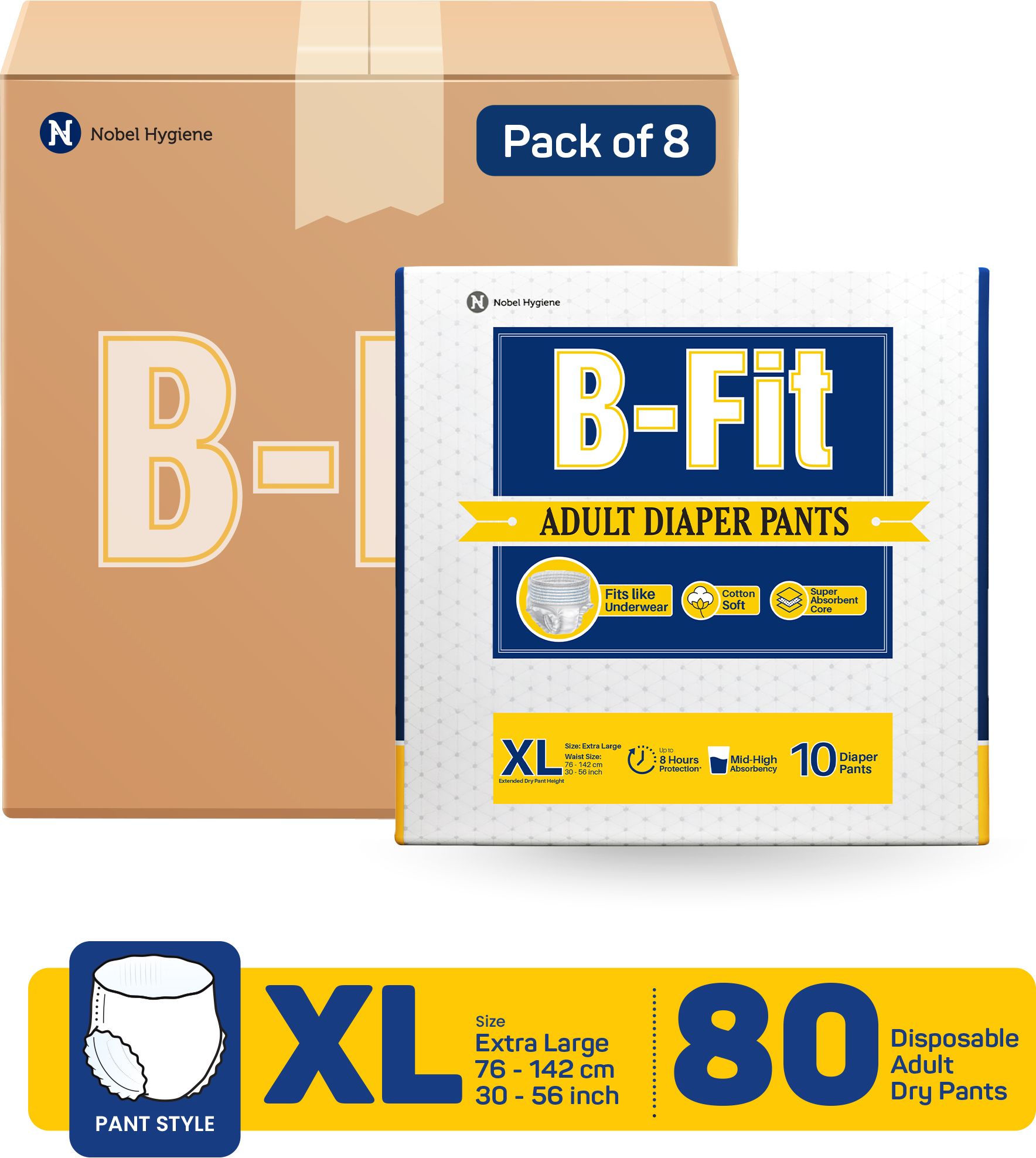 Regular Pant Style Adult Diapers - XL-image-32