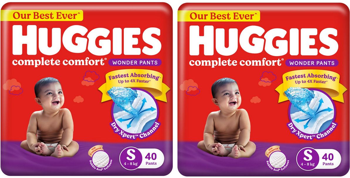 huggies Wonder Pants Small (S) Size Baby Diaper Pants S-40 (PACK OF 2) - S-picture-53