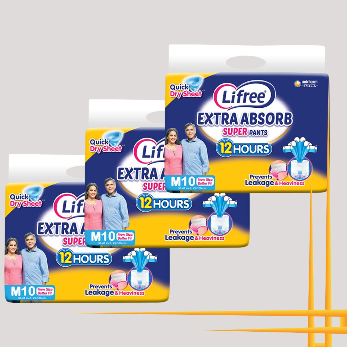 Pant Style Adult Diapers, 12-Hour Dryness, Quick Dry Sheet, 30 Count EC Adult Diapers - M-image-32
