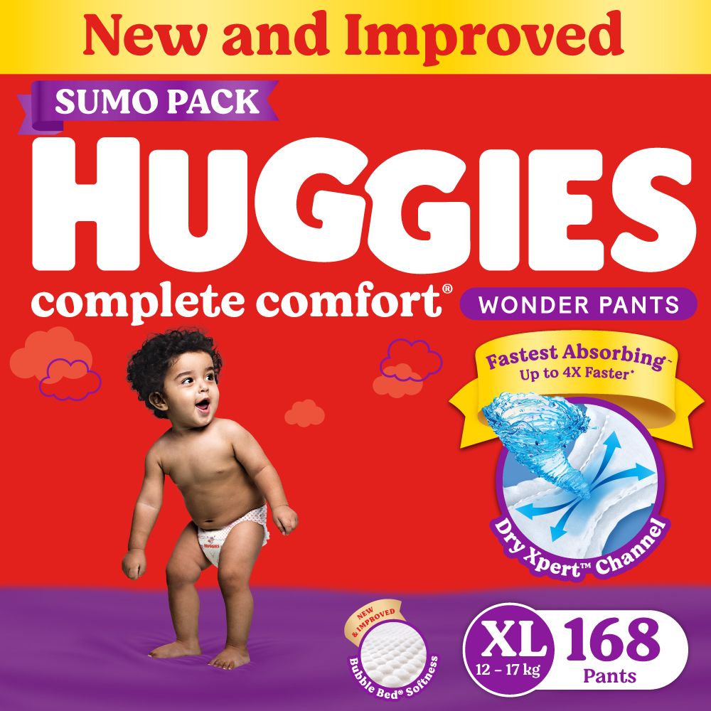 Complete Comfort Wonder Pants, India's Fastest Absorbing Diaper | - XL-image-22