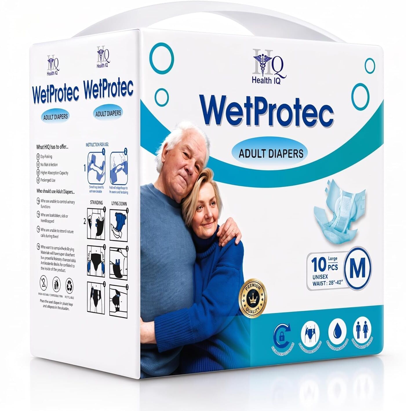 Adult Diaper M Size Tape | Unisex | Leakproof | Waist 28-42 inch | Adult Diapers - M-image-11