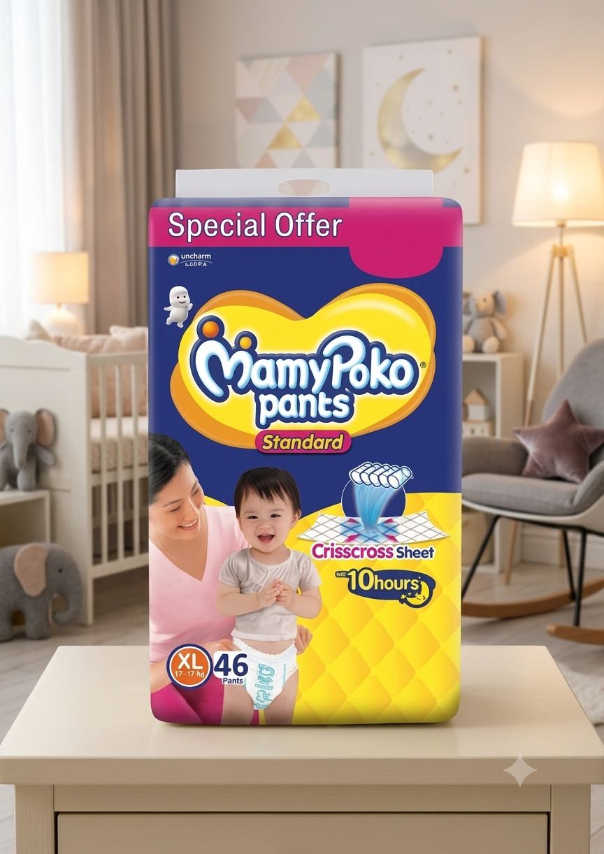 Standard diaper extra large pant size diaper mamypokos Pant Diapers - XL-image-10
