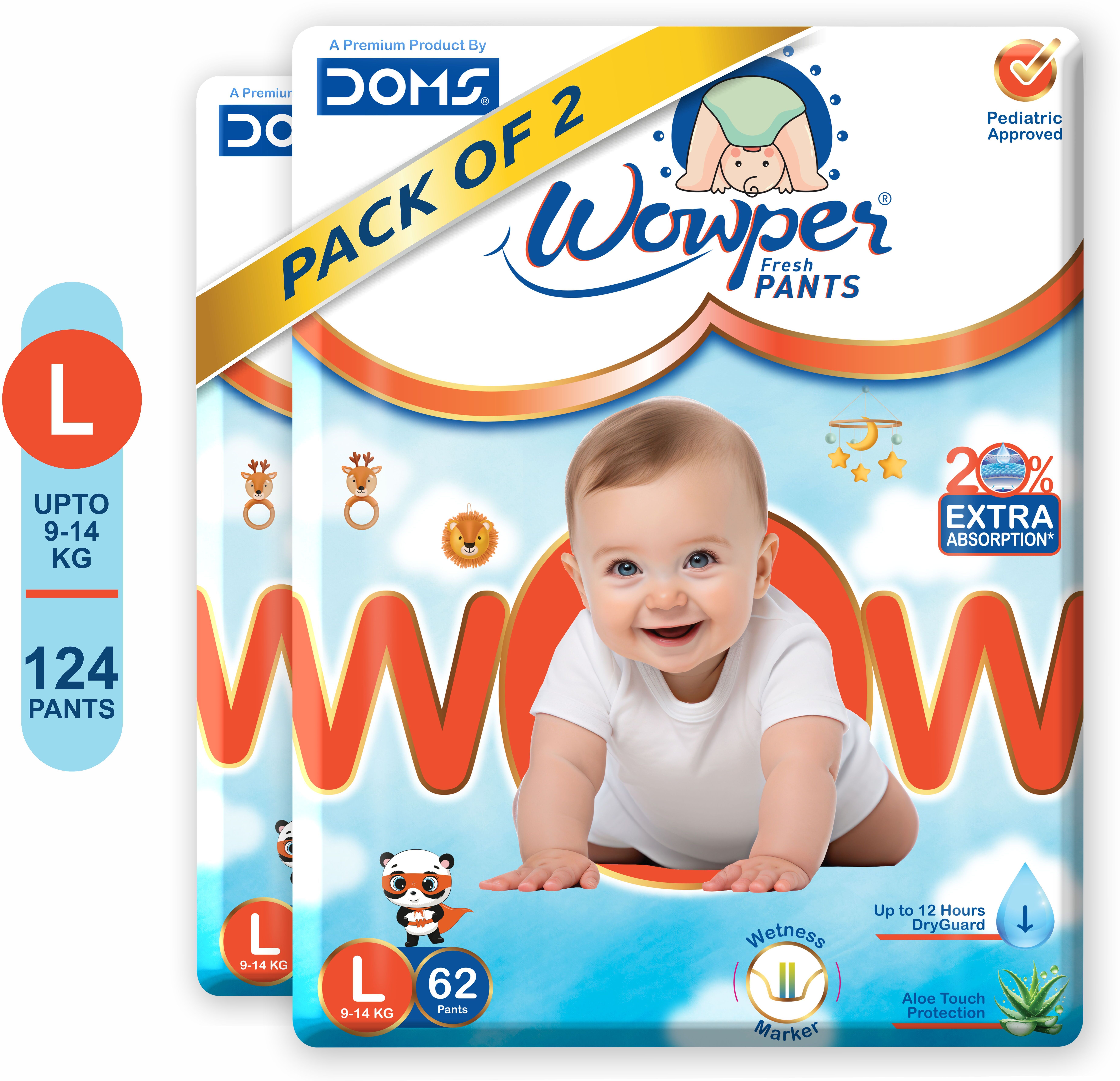 wowper Fresh Baby Diaper Pants|Wetness Indicator| Upto 12Hrs Absorb | 9-14 Kg - L-picture-19
