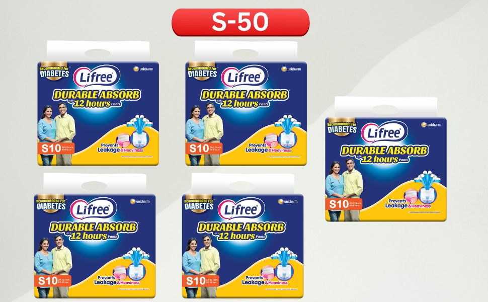 lifree Super Adult Diapers Pant Style Size S | 12 Hours Protection Pant Diapers - S-picture-34