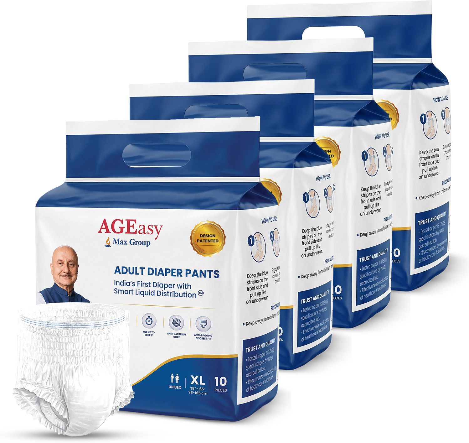 (Max Group)Adult Diaper Pant, 12-Hour Absorption, Antibacterial, Odor Control Adult Diapers - XL-image-40