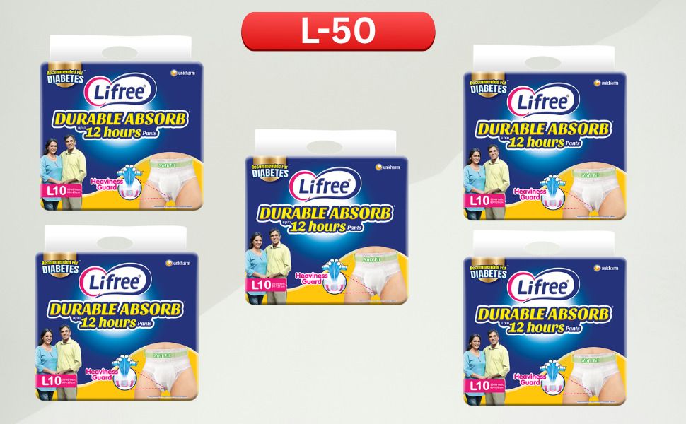 Super Adult Diapers Pant Style Size L | 12 Hours Heavy Absorption Core Adult Diapers - L-image-35