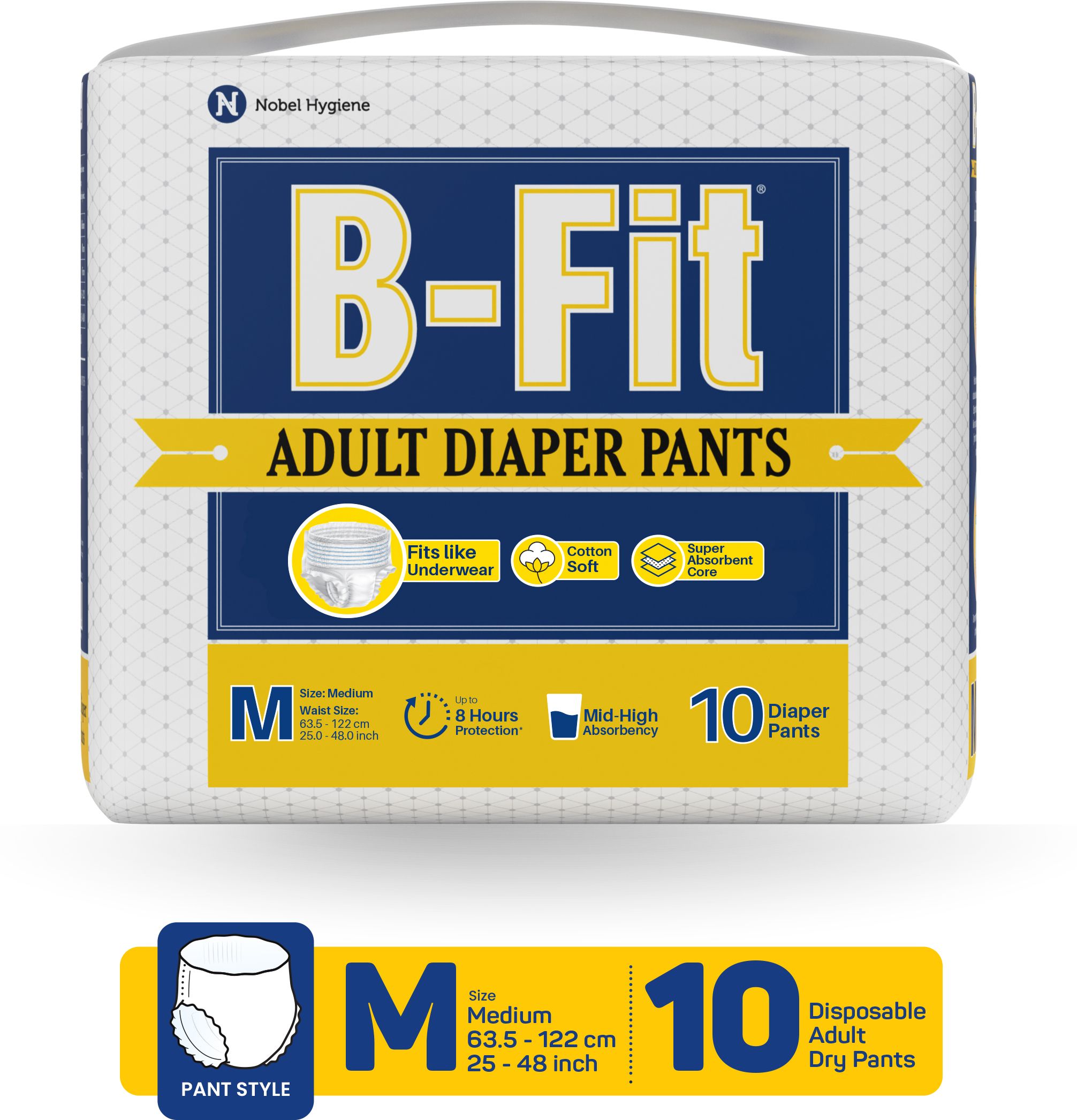 Regular Pant Style Adult Diapers - M