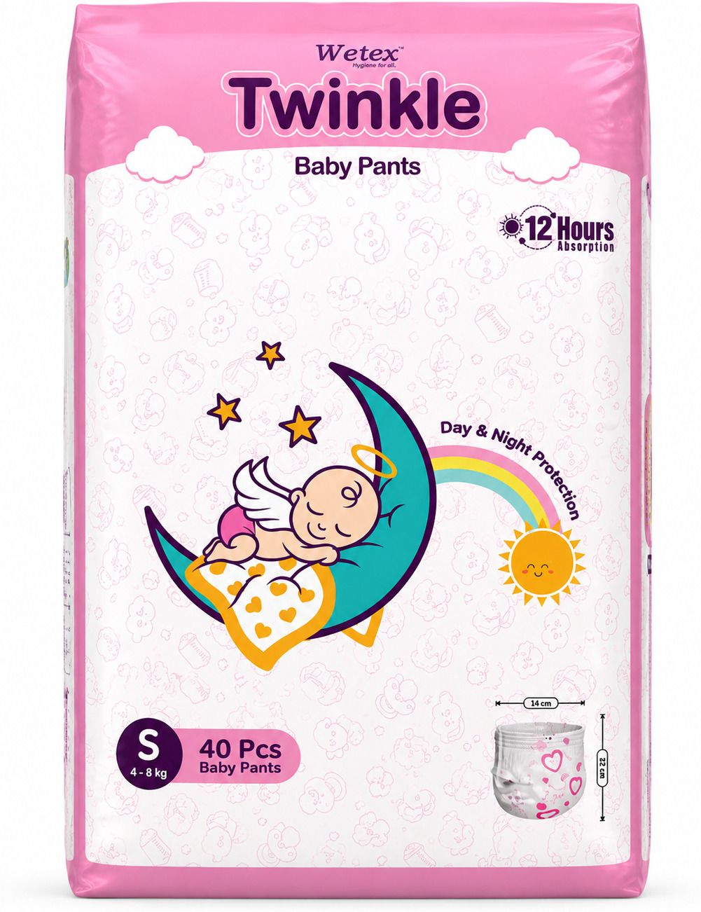 Twinkle Baby Pants Tape Diapers - S-image-18