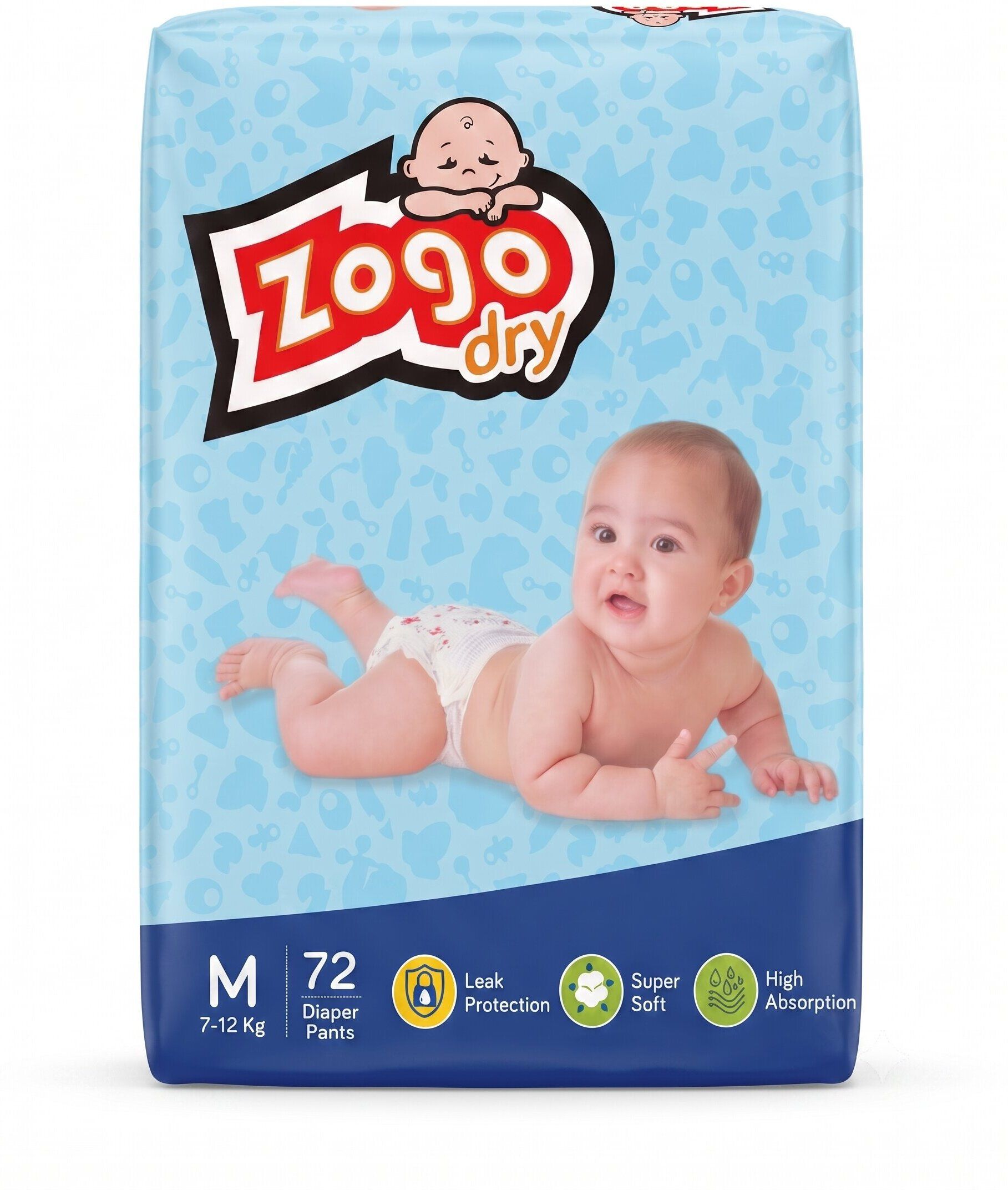 Dry Medium Rash-Free Care | 7-12 Kg | 12-Hour Dryness & Comfort Pants Pant Diapers - M-image-45