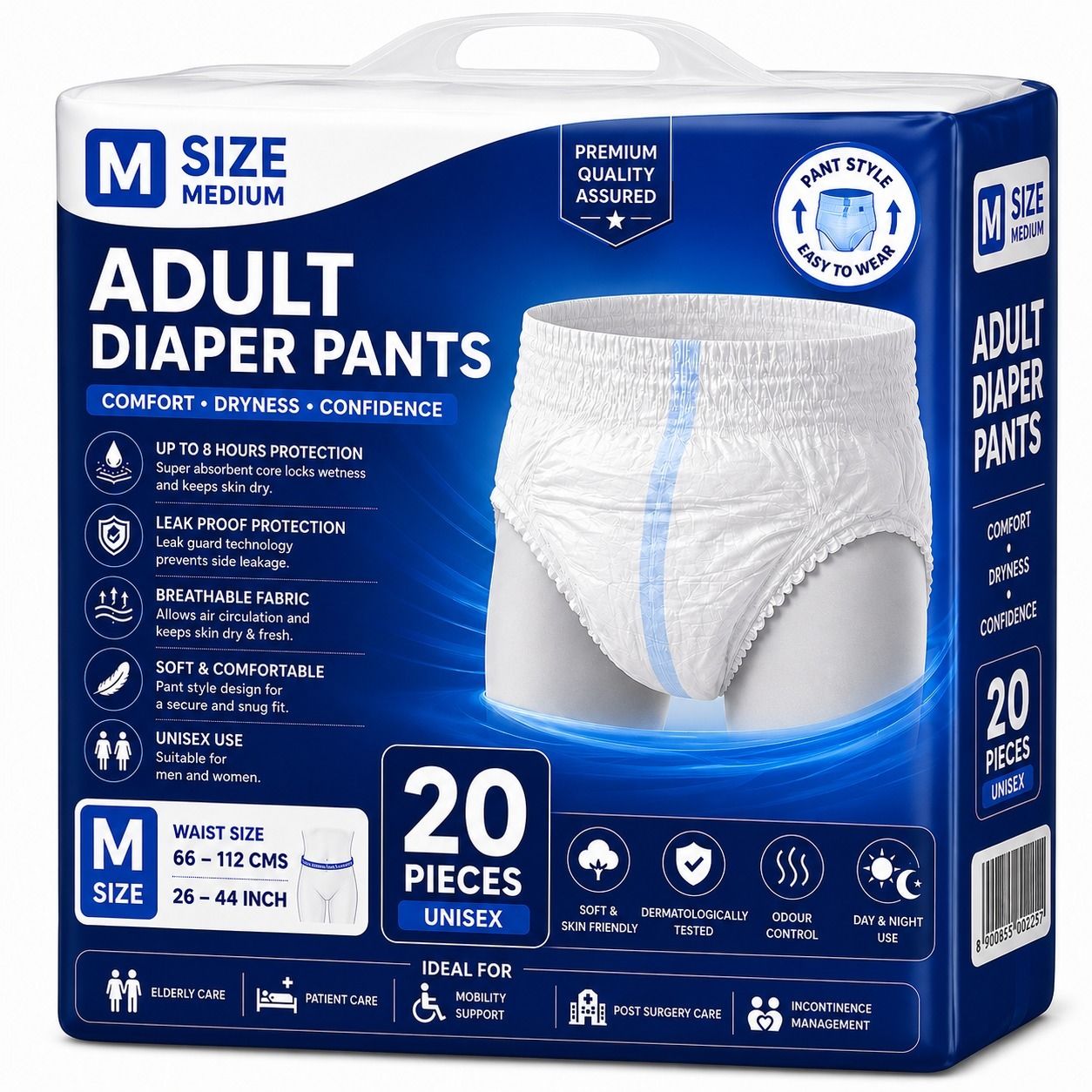 Adult Diaper Pant Unisex Disposable Pull-Up Incontinence Underwear Pant Diapers - M-image-35