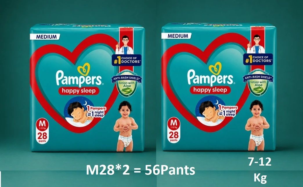pampers Happy Skin Pants, With Anti Rash Lotion Pant Diapers - M-picture-5