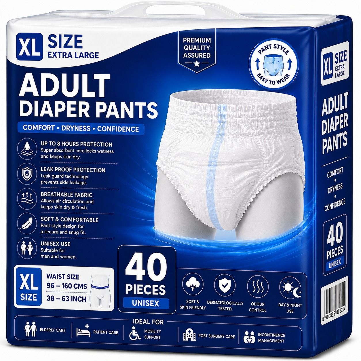 iws with device of lady Adult Diaper Pants for 40 Pieces Up to 8 Hours Leak Protection Adult Diapers - XL-picture-12