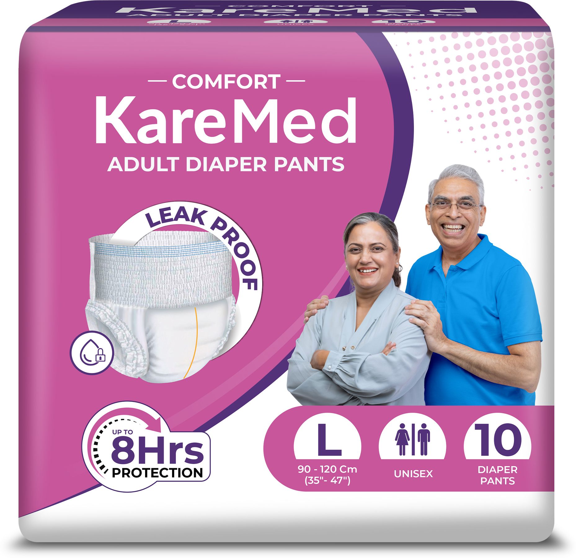 Comfort Adult Diaper Pants, Large 90 - 120 Cm (35"- 47") Adult Diapers - L-image-18