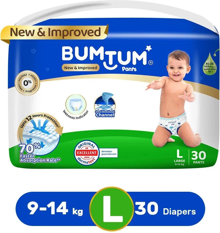 Baby Diaper Pants Double Layer Leakage Protection high Absorb Technology - L
