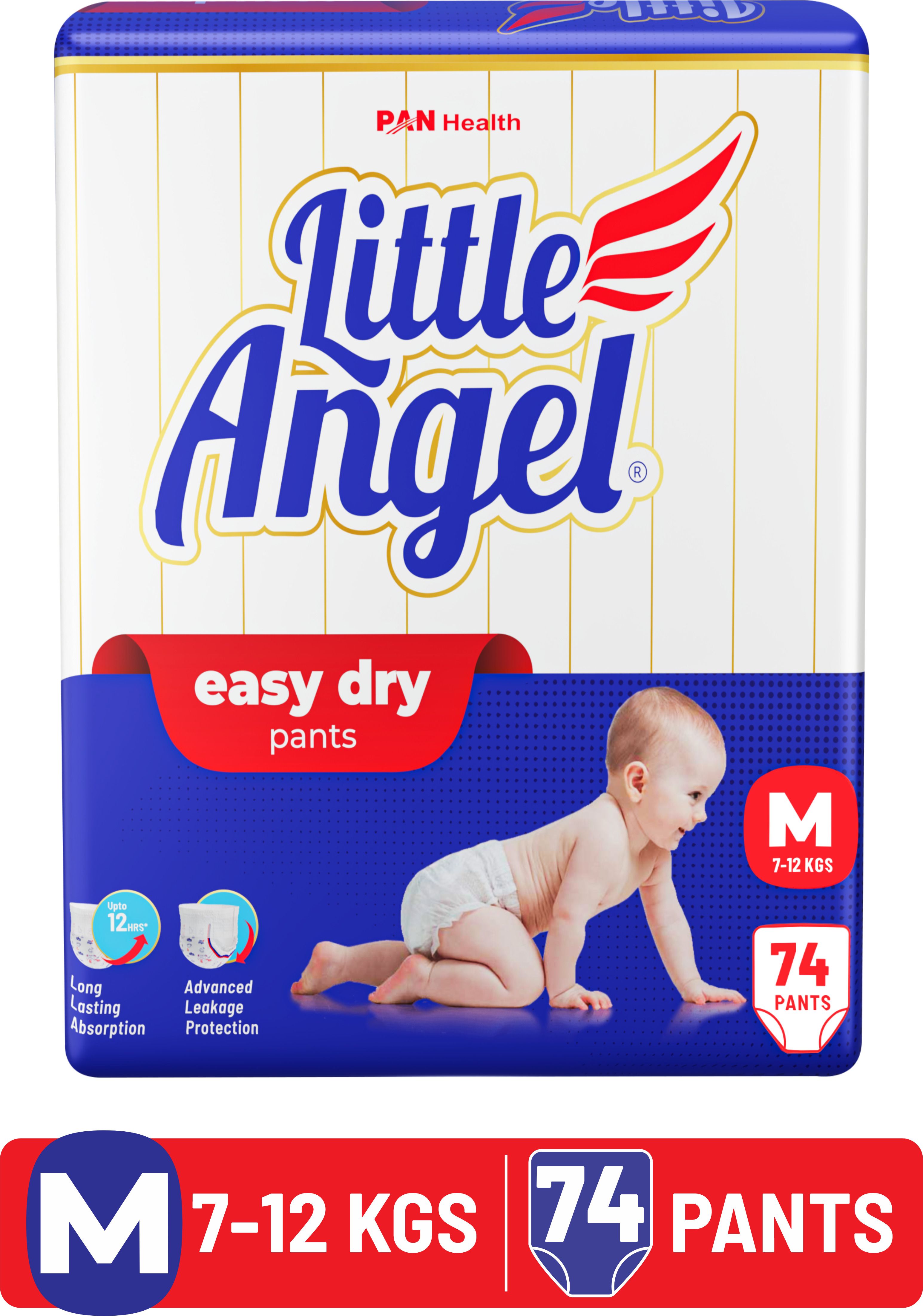Easy Dry Diaper Pants with 12 hrs absorption Medium Size, 7-12 Kgs - M