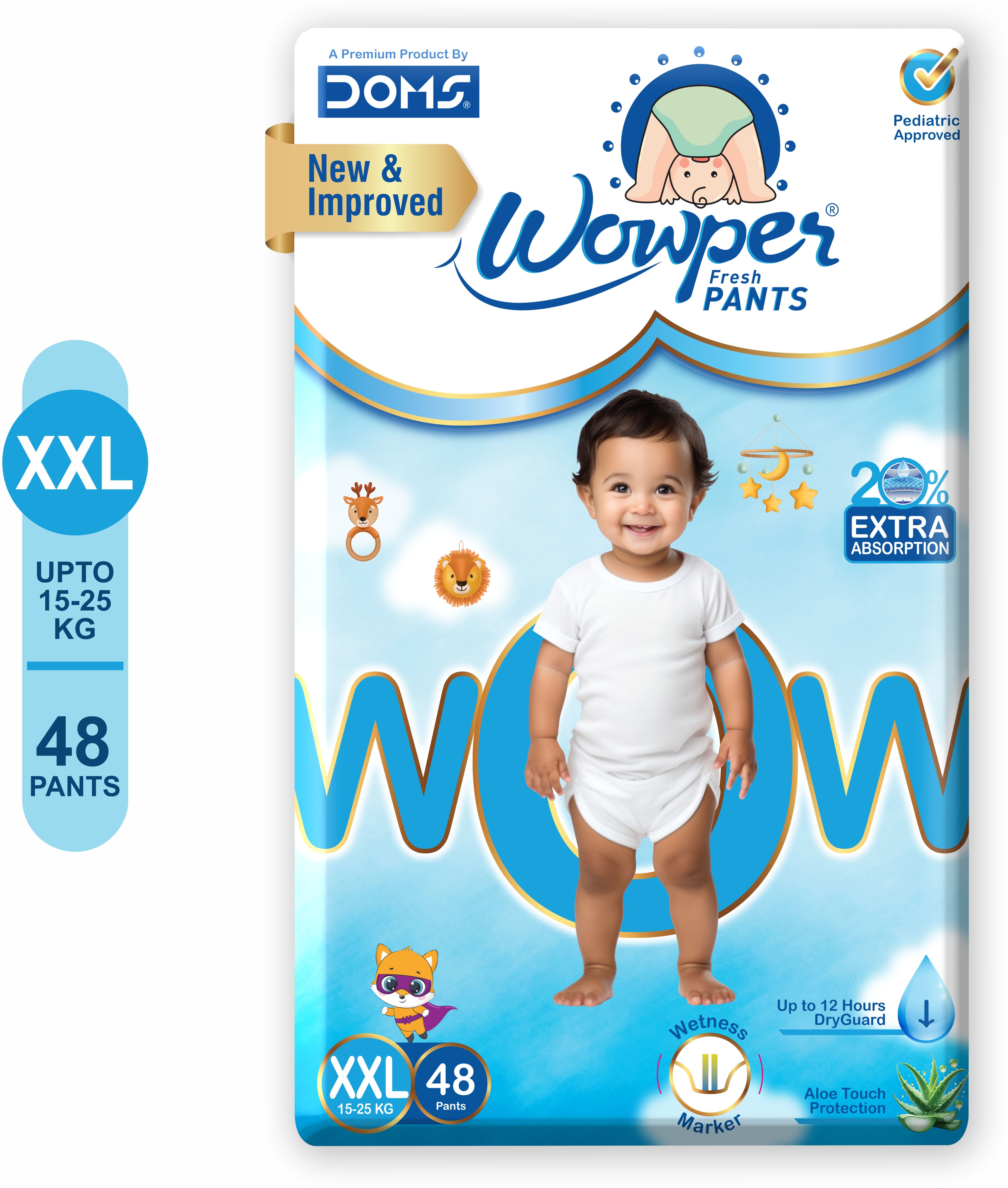 wowper Fresh Baby Diapers Pants | Wetness Indicator | Upto 10 Hrs Absorption | 15-25 Kg - XXL-picture-15