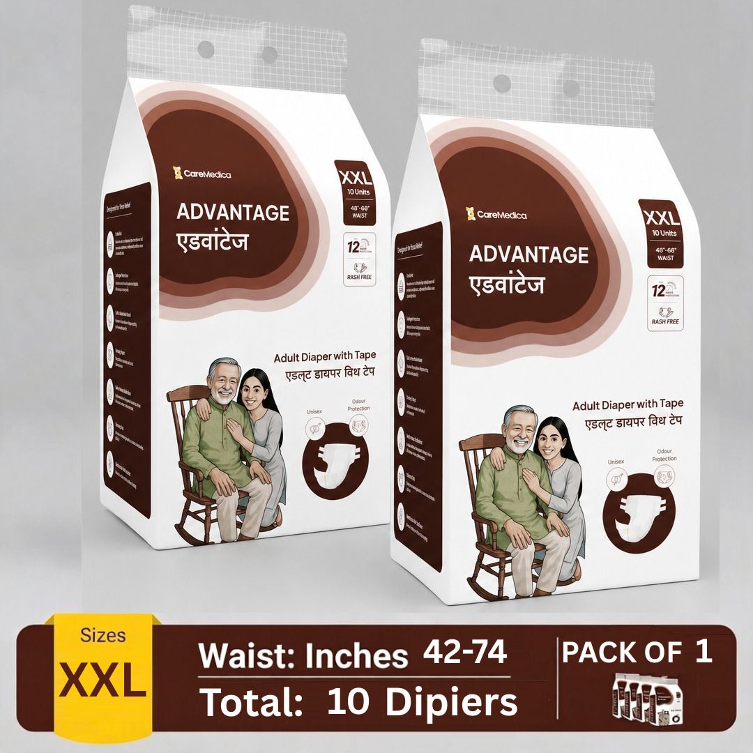 Anti-Bacterial Absorbent Core Leakproof Adult Diaper Tap Style Size (48"-68") Adult Diapers - XXL-image-42