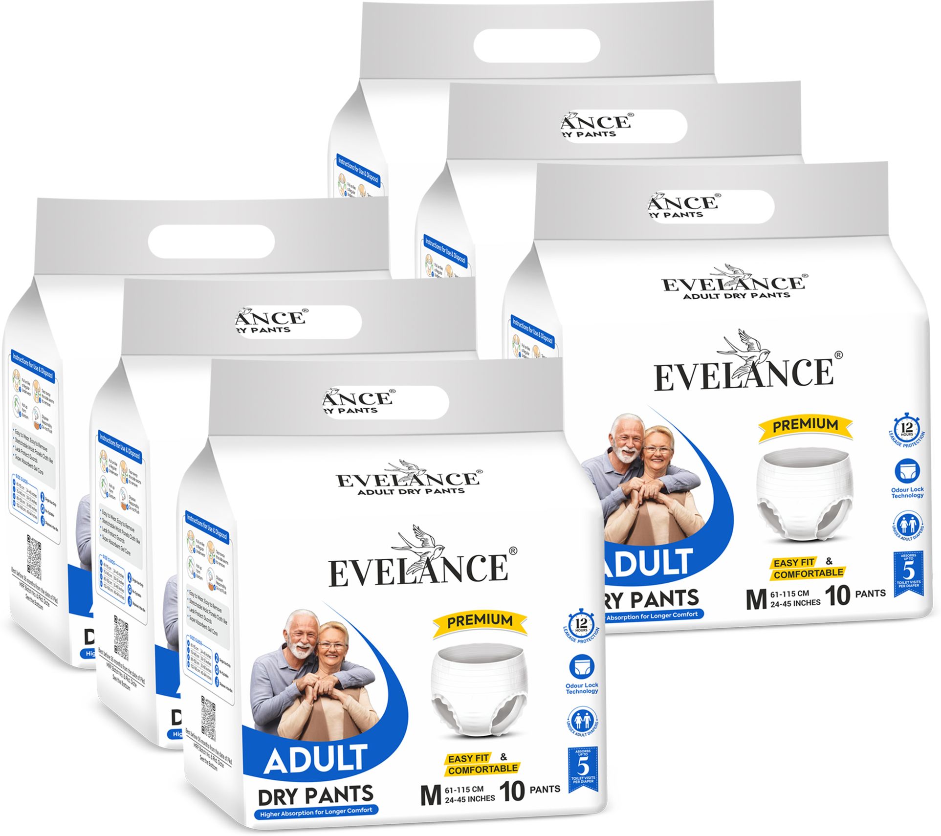 Adult Dry Pants 61-115 cm (24-45 inches) 12hr absorption. Adult Diapers - M-image-13