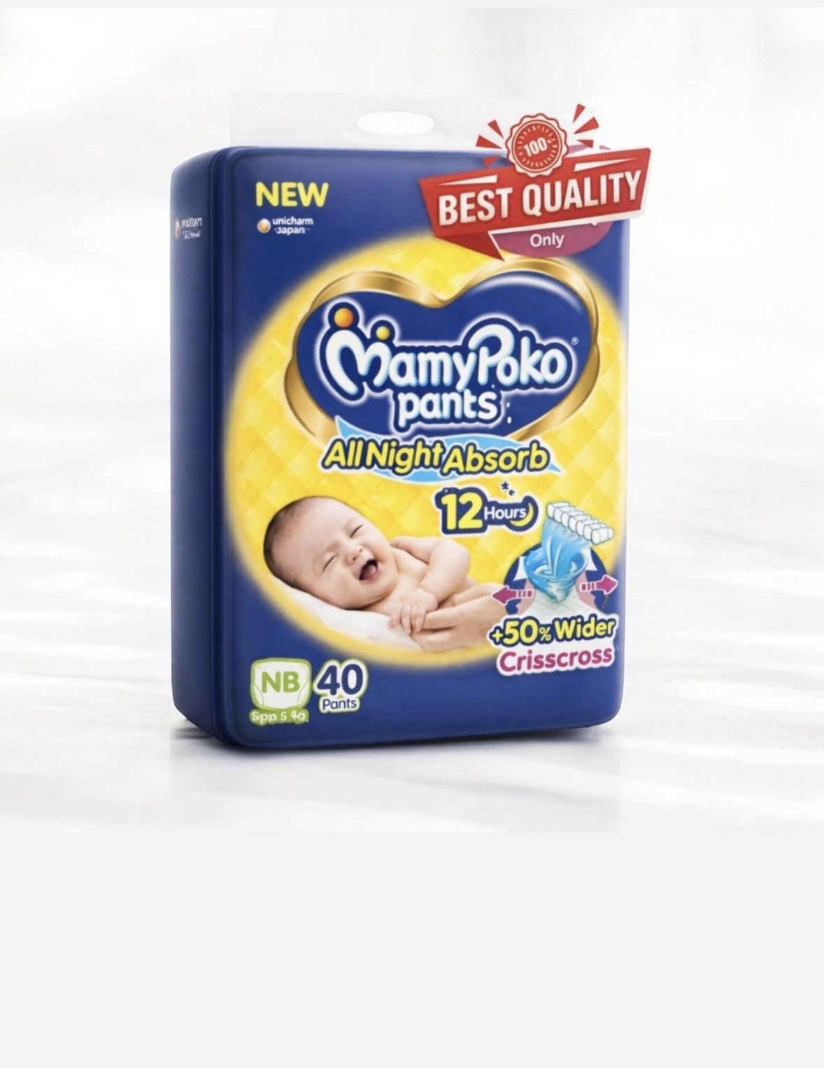 Pants All Night Absorb Diapers | NB/XS Newborn | Extra Soft & Leak Proof - New Born