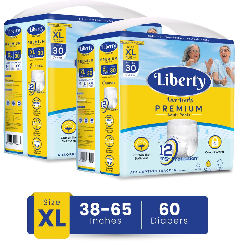 liberty Premium Adult Diaper Pants, Waist Size (38-65 Inches), Pack of 2 Adult Diapers - XL-picture-13