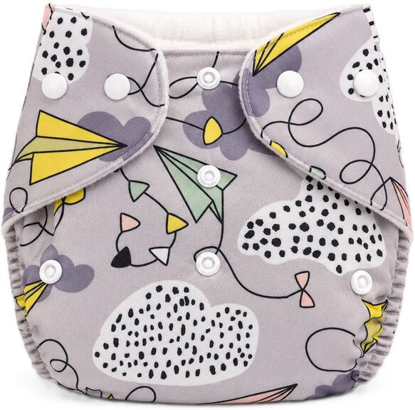 momsarc Cotton Cloth Baby Diapers (Grey Plane)-picture-34