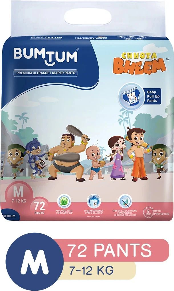 Chhota Bheem Premium Baby Pull-Up Diaper Pants with Aloe Vera ,Wetness Indicator and 12 Hours Absorption - Medium - M-image-34