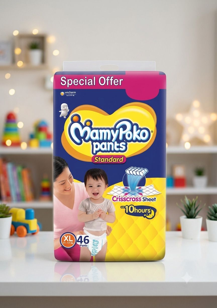 mamypoko baby super soft Standard diaper extra large pant size diaper mamypokos Pant Diapers - XL-picture-31