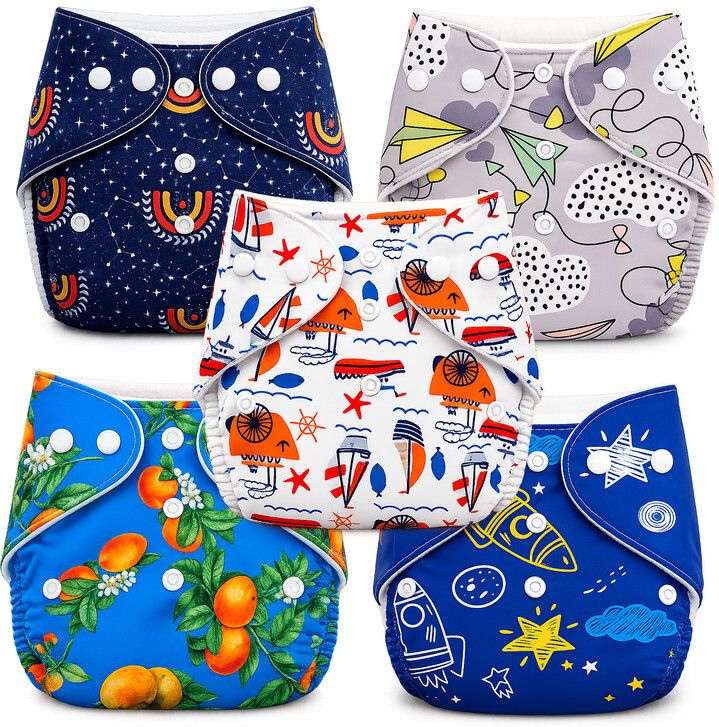 Cotton Cloth Diaper for Baby 5 Pack-image-44