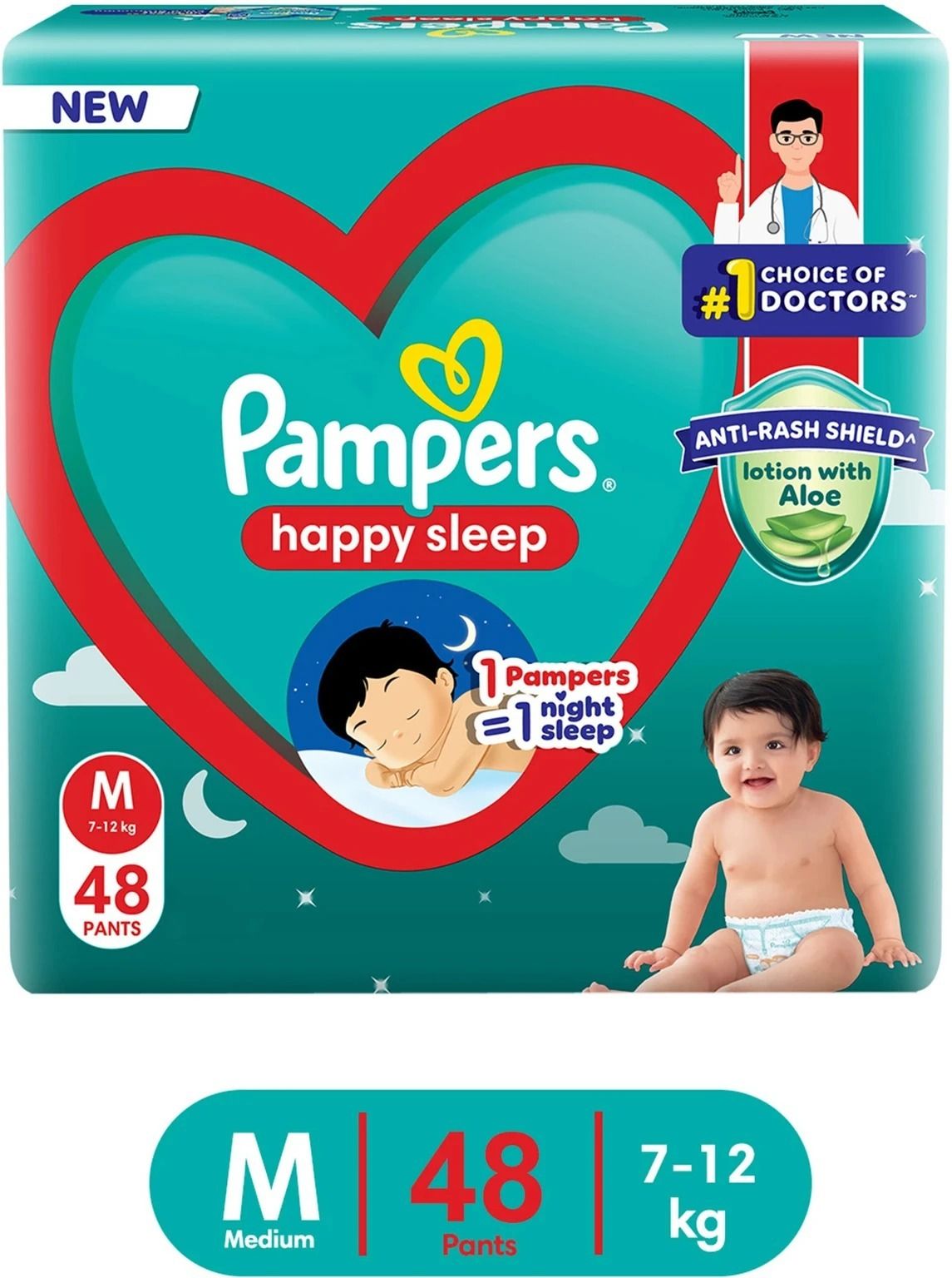 pampers Ultra-Comfort Baby Diapers with Secure Leak Protection for Day & Night Pant Diapers - M-picture-4