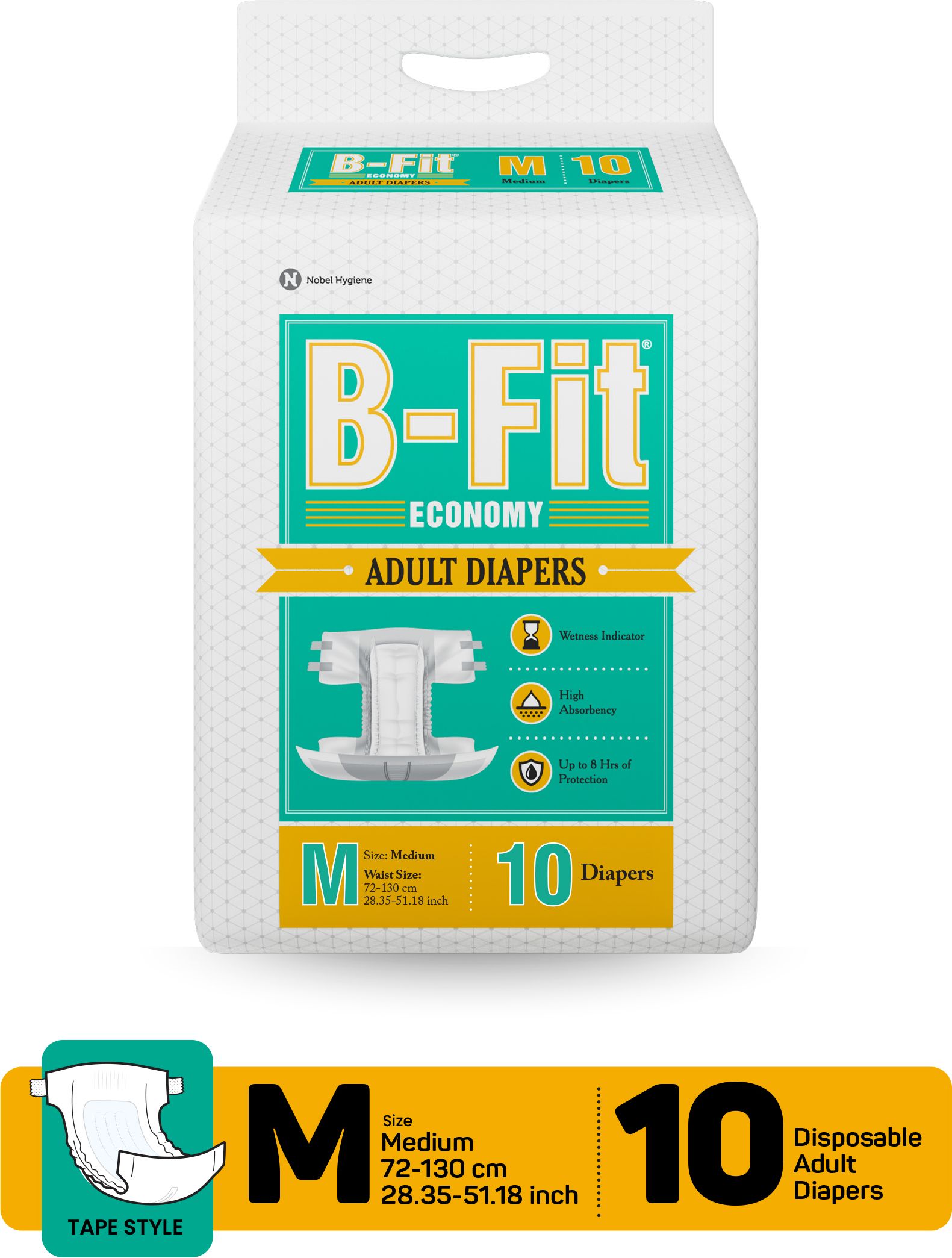 Adult Diaper Economy Tape Style Adult Diapers - M