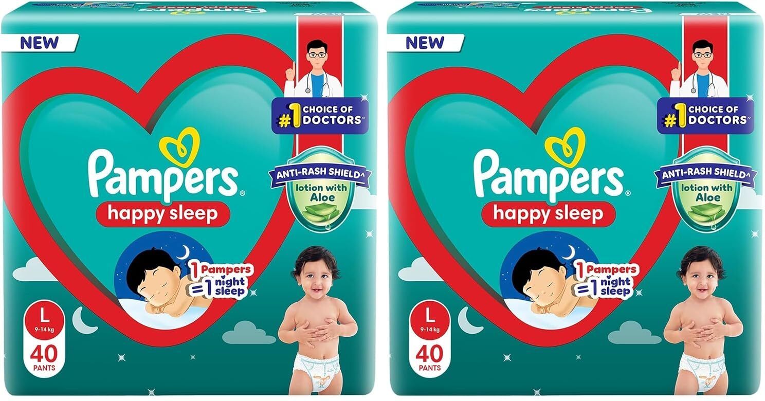 pampers Happy Sleep Aloe~Vera, Anti Rash Shield Diaper Pant Diapers - L-picture-15