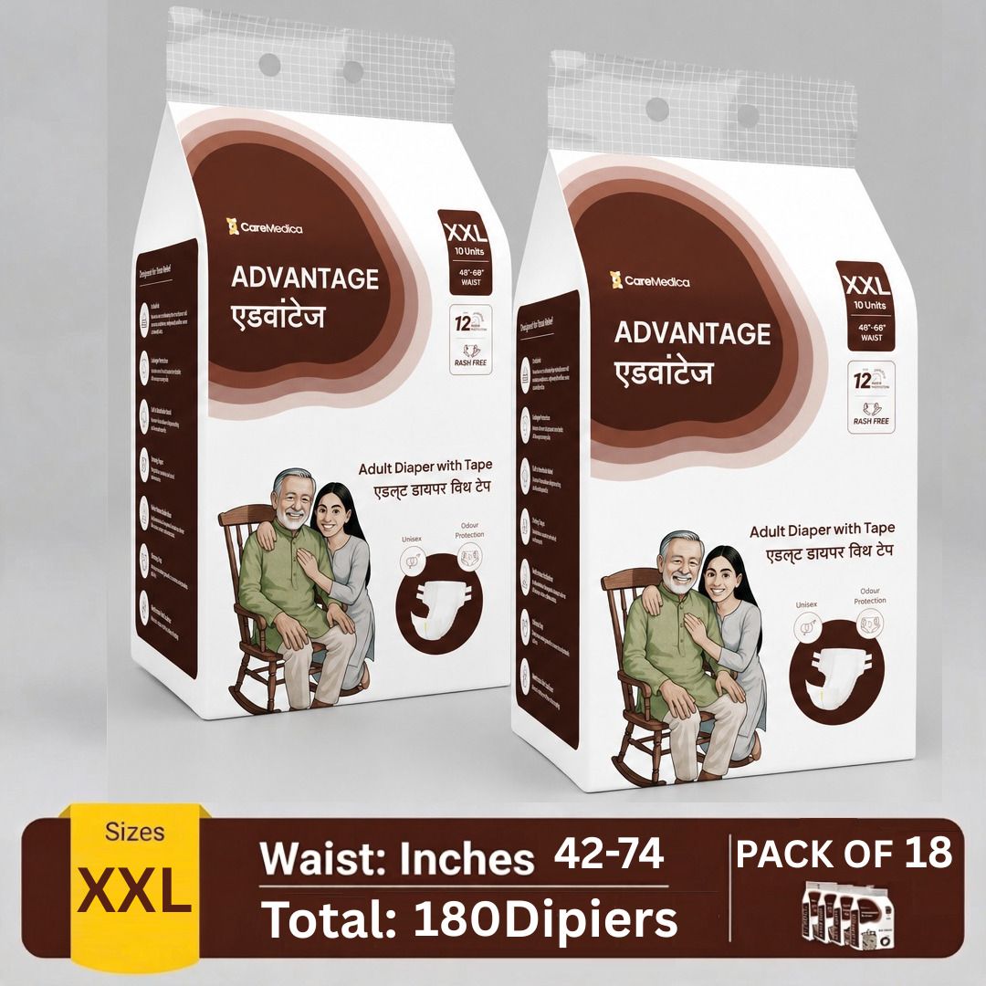 Anti-Bacterial Absorbent Core Leakproof Adult Diaper Tap Style Size (48"-68") Adult Diapers - XXL-image-44