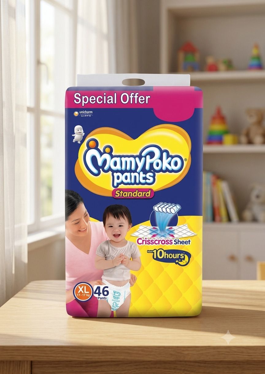 mamypoko Standard diaper extra large pant size diaper for kids by mamypokos Pant Diapers - XL-picture-28
