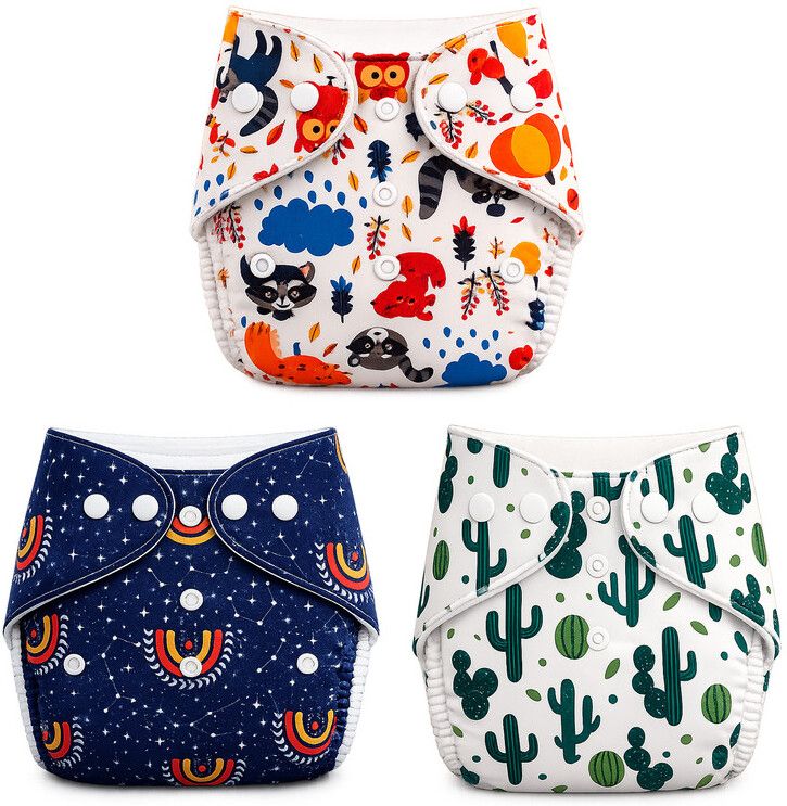 momsarc Cute Cloth Diaper for Baby 3 Pack-picture-38