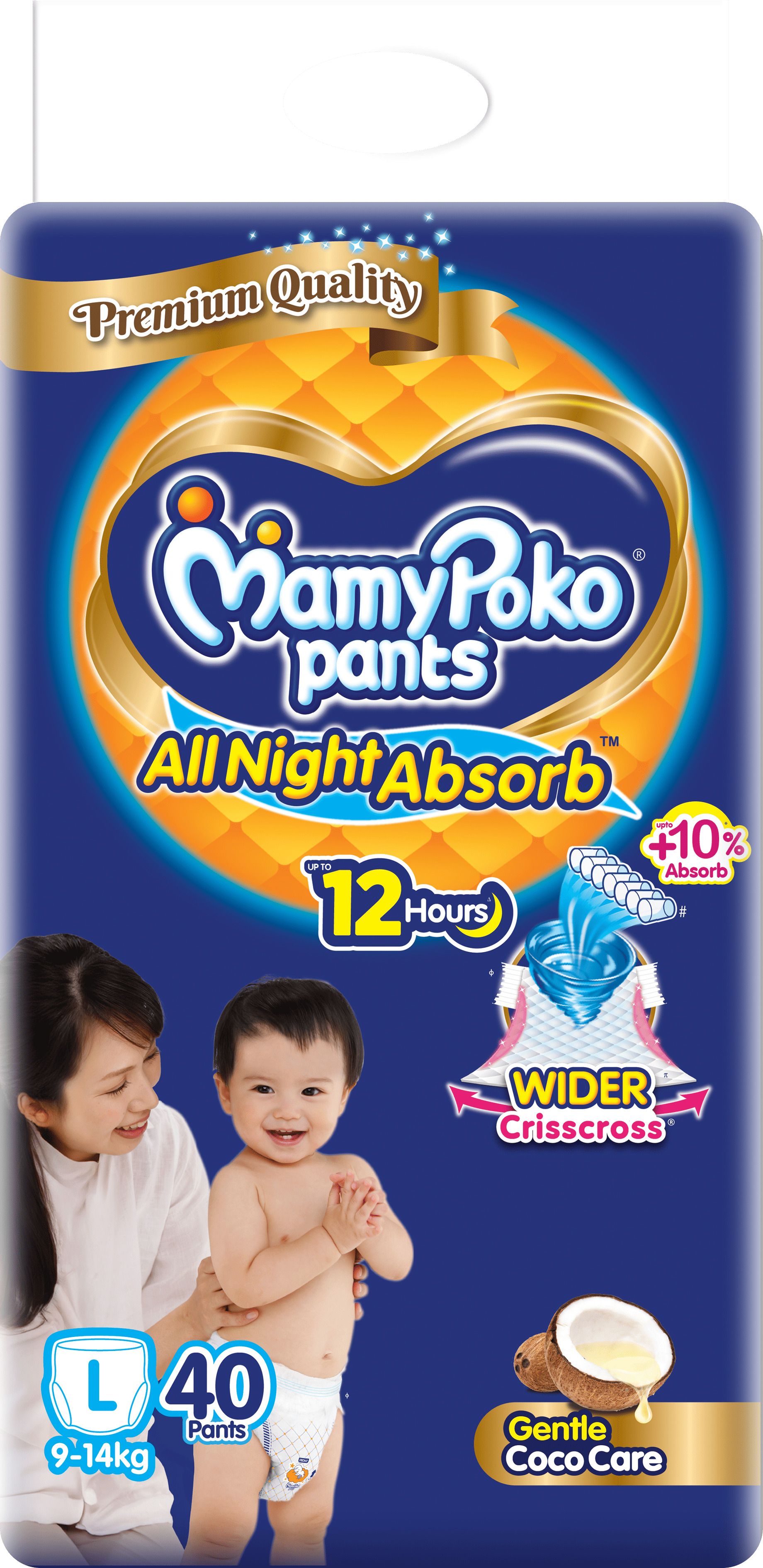 mamypoko Premium All Night Absorb, Coco Care Pant Diapers - L-picture-15