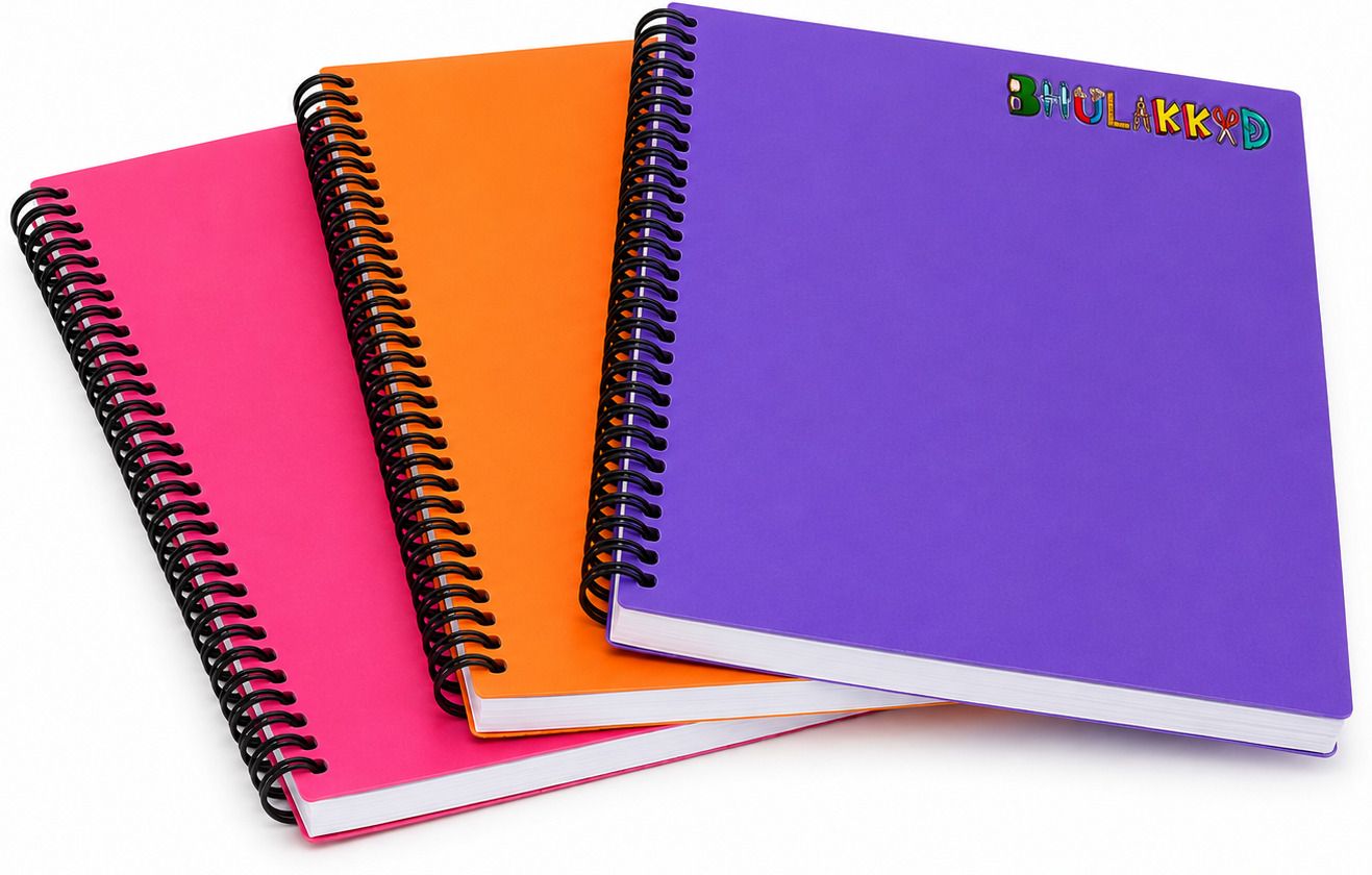 bhulakkad Unruled Spiral A4 Notebook Unruled 300 Pages-picture-29