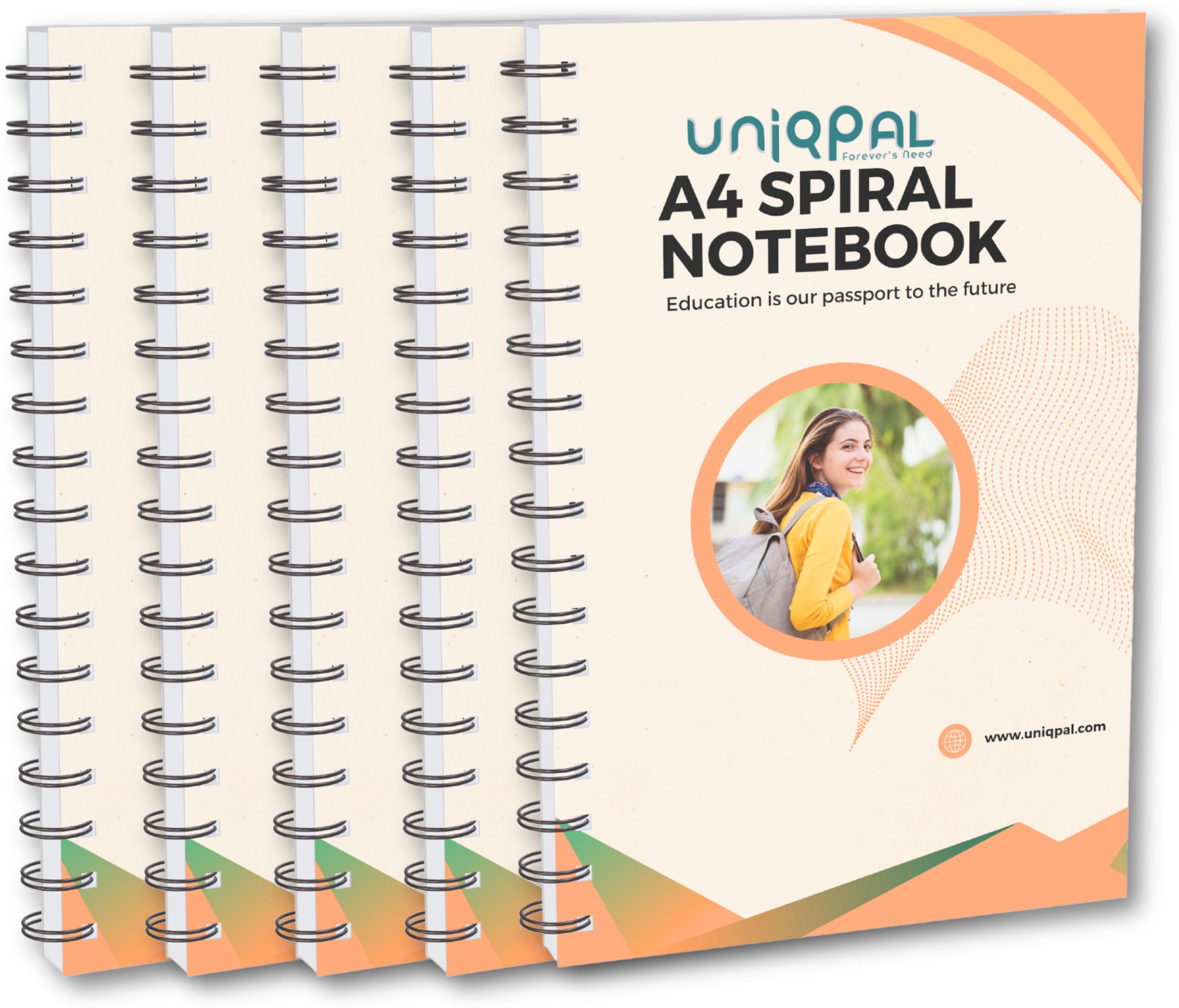 Plain Spiral notebook A4 Size (210x297mm) | 75GSM | 1000 Pages (200 pages x 5) | A4 Notebook Unruled 1000 Pages-image-22
