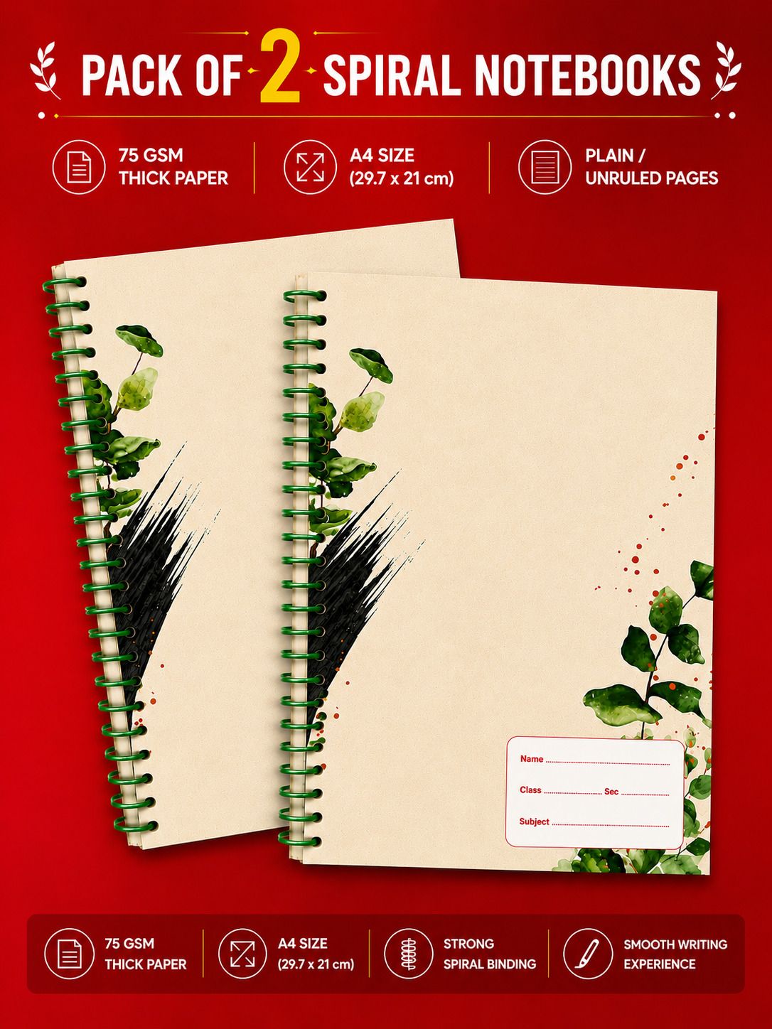 abc Nature Collection A4 Notebook Unruled 200 Pages-picture-17