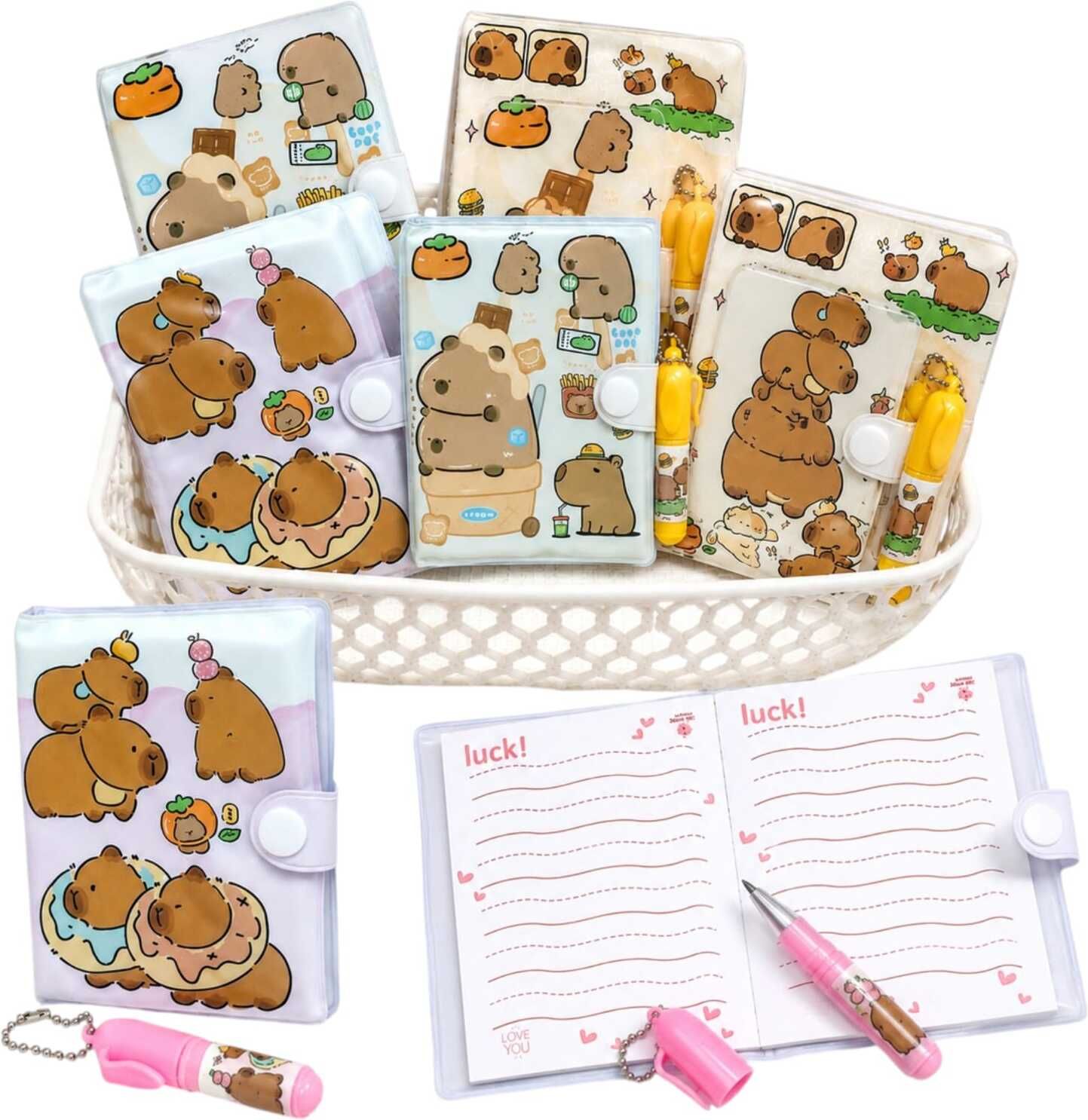Mini Cartoon Diary Notebook For Kids Girls Boys Cute Journal Writing Notebook Mini Notebook Ruled 60 Pages-image-4