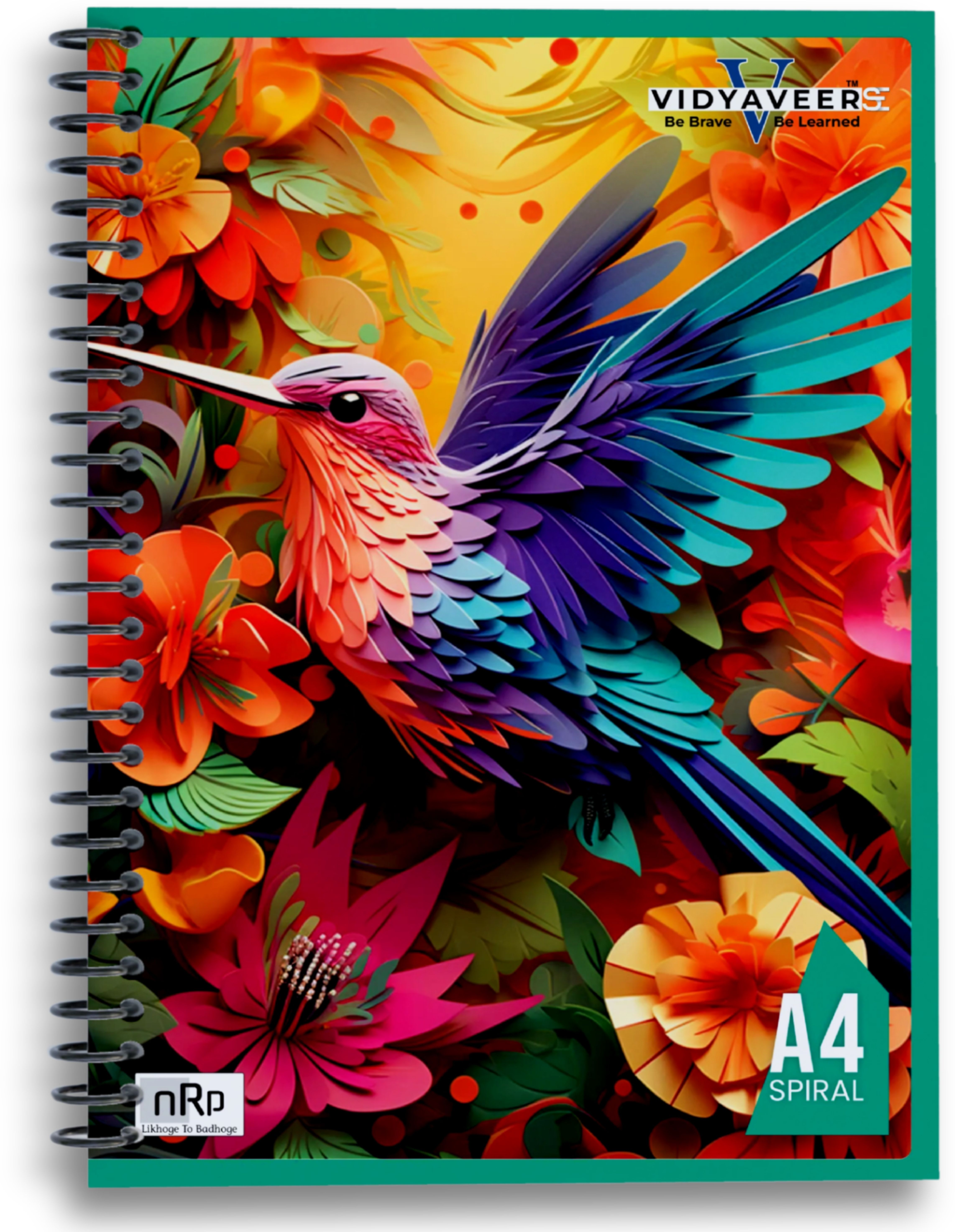 VIDYAVEER Spiral A4 Notebook Single Line 260 Pages-image-42