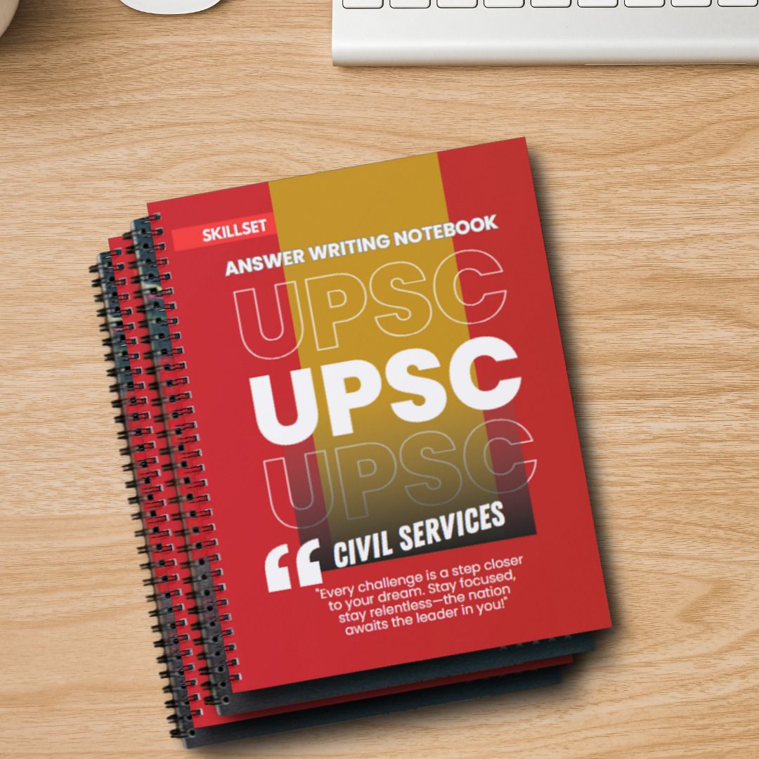 skillset UPSC Daily Answer Practice Workbook | Set of 4 200 Page Notebooks A4 Notebook 210 Pages-picture-40