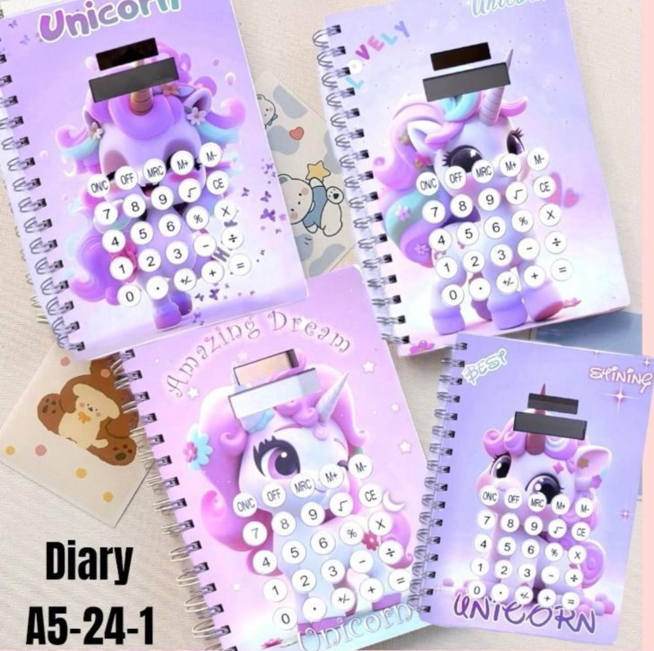 deeglo Calculator Notebook Dairy A5 Diary Ruled 80 Pages image 1