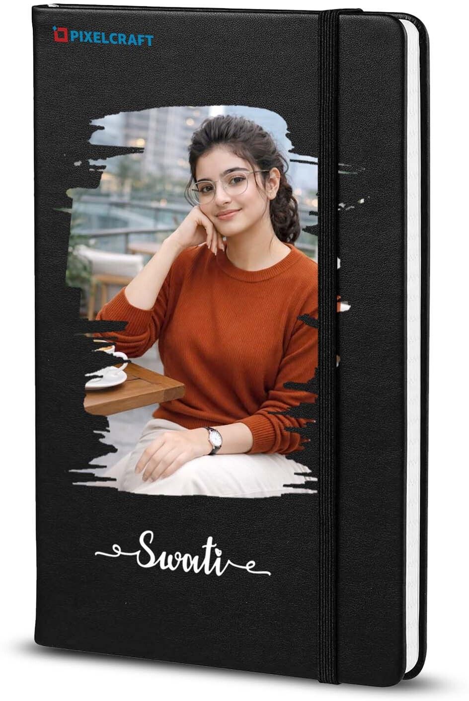 Handcrafted Personalized Diary Gift A5 Diary Ruled 192 Pages-image-5