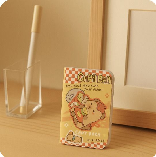 Mystic Capybara Notebook - Eating Mini Diary Single 90 Pages-image-36