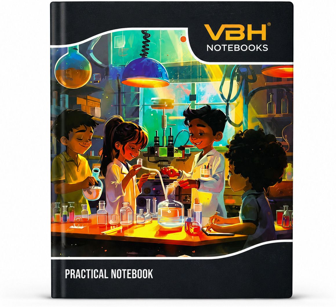 vbh Premium Practical Notebook | Hard Cover | Eco-Friendly Paper | Scientific Copy | Regular Notebook ONE SIDE RULED 88 Pages-picture-47