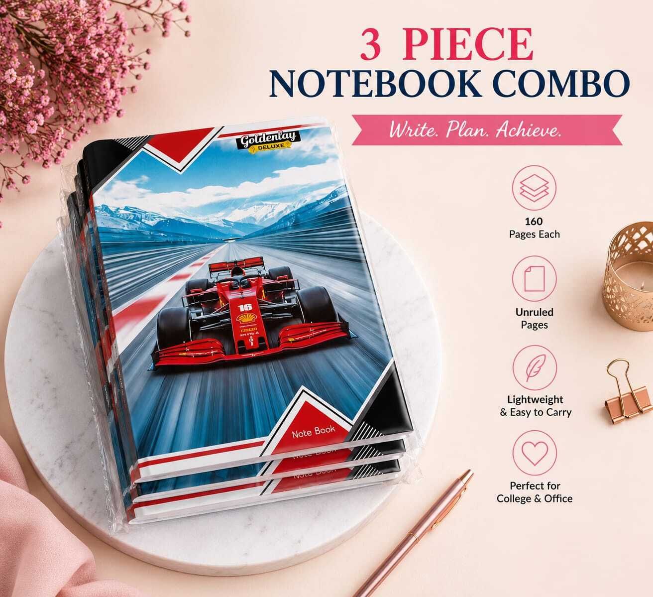 notebook collection A4 Notebook unruled 160 Pages-image-32