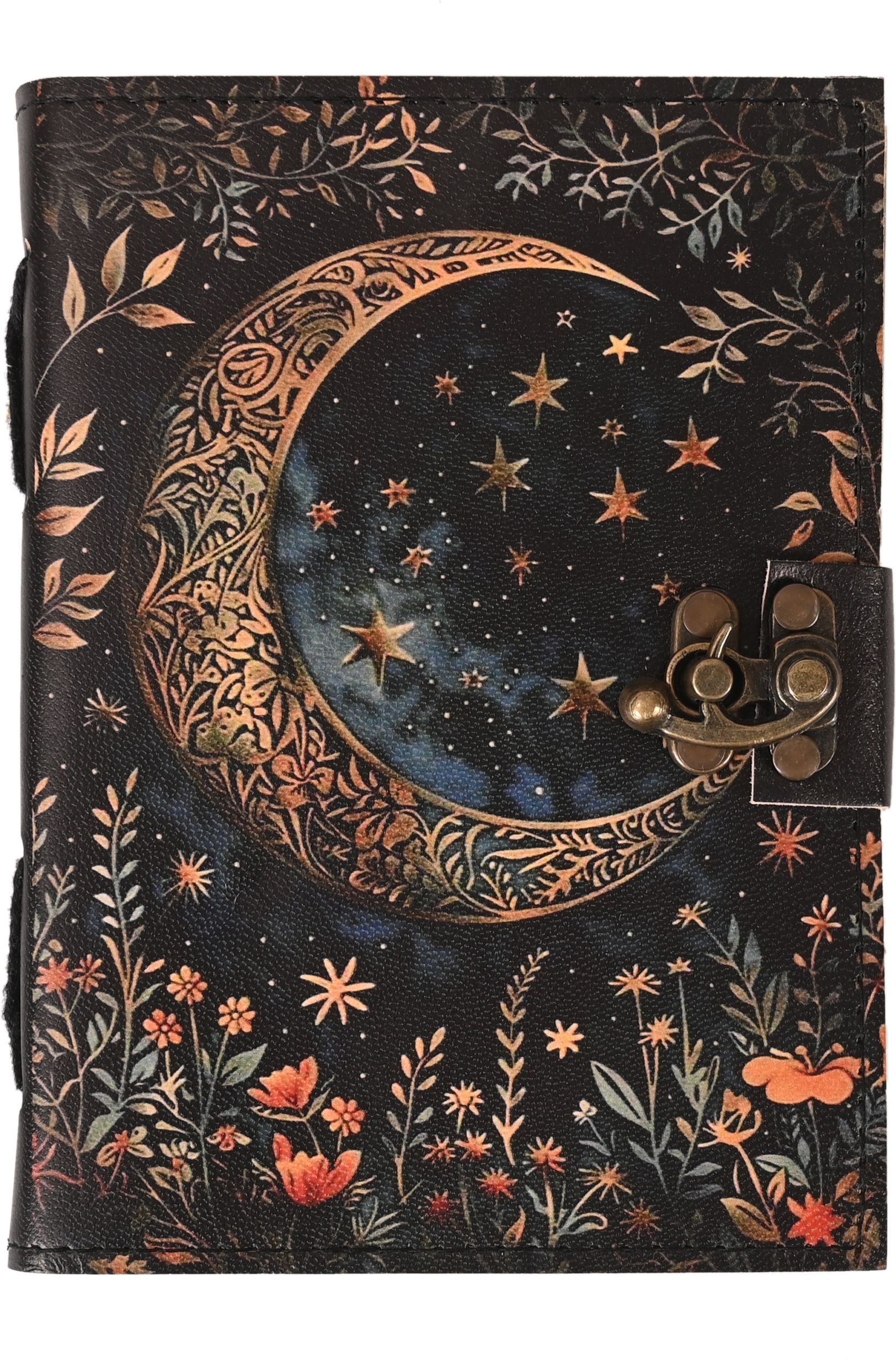orhan ANTIQUE LEATHER UV PRINT DIARY WITH DECKLE EDGE PAPER AND C LOCK A5 Journal UNRULED 200 Pages-picture-39