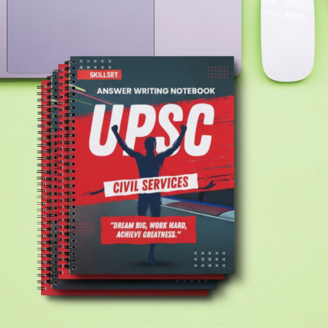 skillset Civil Services Answer Sheet Notebook Set | Pack of 4 200 Pages Copies A4 Notebook 210 Pages-picture-10