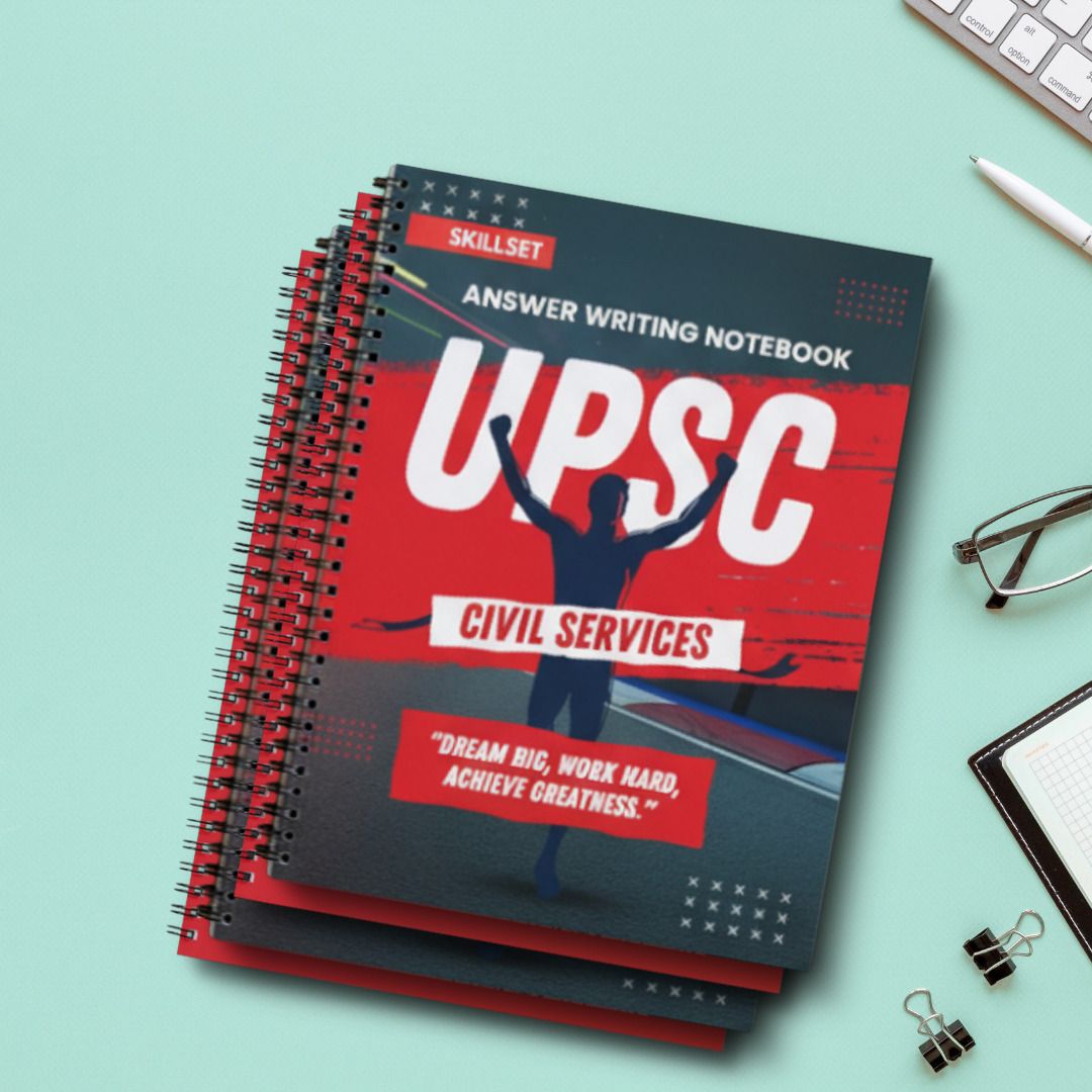 skillset UPSC Study Notebook Combo for Daily Practice | 200 Pages Set of 4 A4 Notebook 210 Pages-picture-44